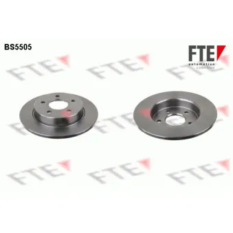 Jeu de 2 disques de frein arrière FTE OEM 1223543
