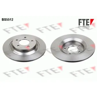 Jeu de 2 disques de frein arrière FTE OEM C23Y26251A