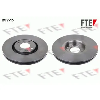 Jeu de 2 disques de frein avant FTE BS5515 pour PEUGEOT 307 2.0 HDI 135 - 136cv