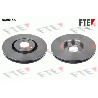 Jeu de 2 disques de frein avant FTE BS5515B pour PEUGEOT 307 2.0 HDI 135 FAP - 136cv