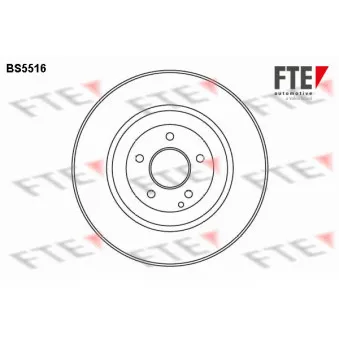 FTE BS5516 - Jeu de 2 disques de frein avant