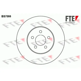 FTE BS7066 - Jeu de 2 disques de frein avant