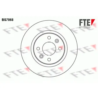Jeu de 2 disques de frein avant FTE OEM 8200123117