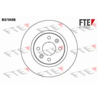 FTE BS7068B - Jeu de 2 disques de frein avant