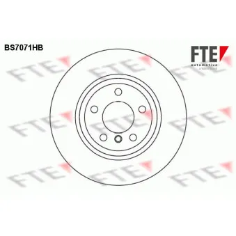 FTE BS7071HB - Jeu de 2 disques de frein avant