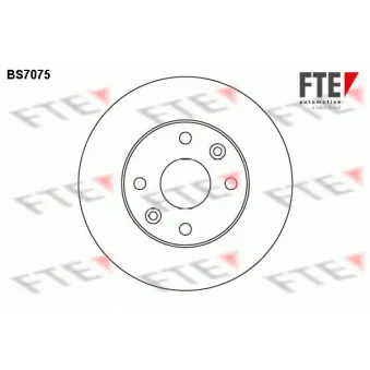FTE BS7075 - Jeu de 2 disques de frein avant