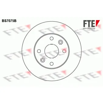 FTE BS7075B - Jeu de 2 disques de frein avant