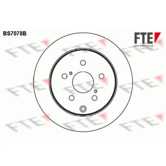 FTE BS7078B - Jeu de 2 disques de frein arrière