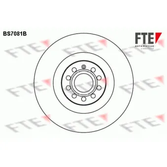 FTE BS7081B - Jeu de 2 disques de frein avant