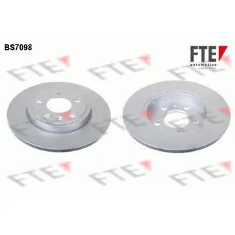 Jeu de 2 disques de frein arrière FTE OEM 8E0615601M