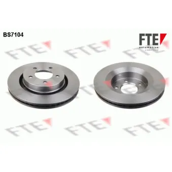 FTE BS7104 - Jeu de 2 disques de frein avant