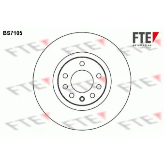 FTE BS7105 - Jeu de 2 disques de frein avant