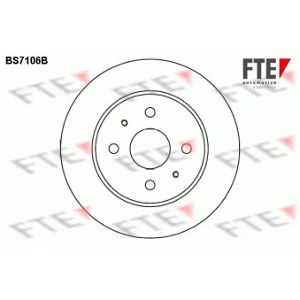 FTE BS7106B - Jeu de 2 disques de frein avant