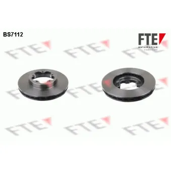 Jeu de 2 disques de frein avant FTE OEM 6C111125BB