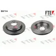 FTE BS7114 - Jeu de 2 disques de frein arrière