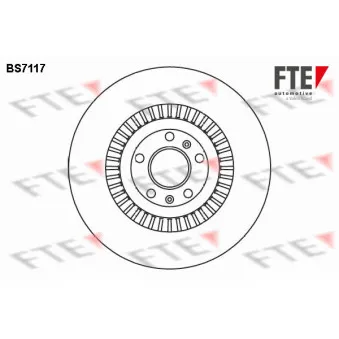 FTE BS7117 - Jeu de 2 disques de frein avant