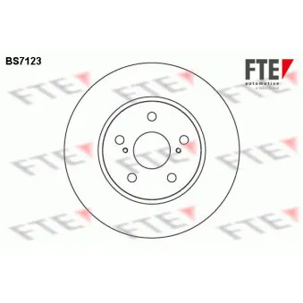 FTE BS7123 - Jeu de 2 disques de frein avant