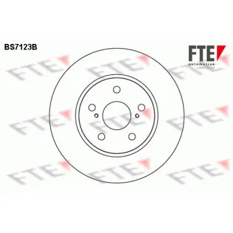 FTE BS7123B - Jeu de 2 disques de frein avant