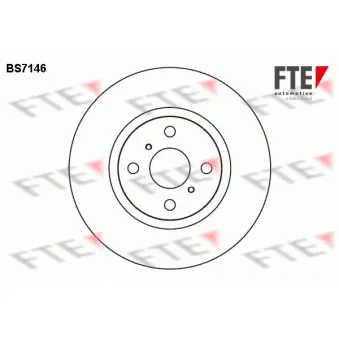 FTE BS7146 - Jeu de 2 disques de frein avant