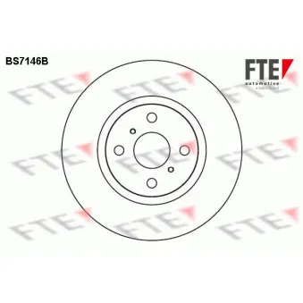 FTE BS7146B - Jeu de 2 disques de frein avant