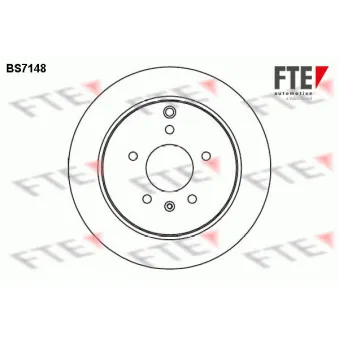 FTE BS7148 - Jeu de 2 disques de frein arrière