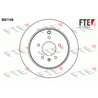 Jeu de 2 disques de frein arrière FTE OEM 96625873