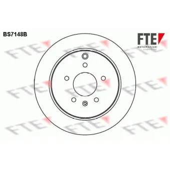 FTE BS7148B - Jeu de 2 disques de frein arrière