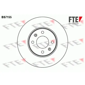 FTE BS7155 - Jeu de 2 disques de frein avant