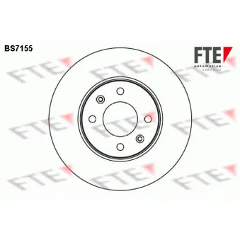 Jeu de 2 disques de frein avant FTE OEM 517121G000
