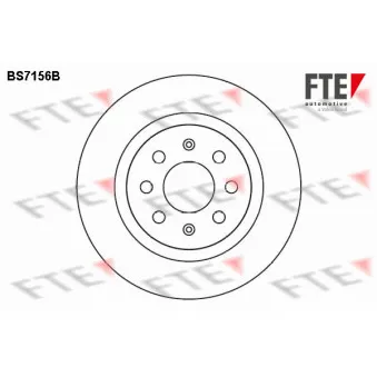 FTE BS7156B - Jeu de 2 disques de frein arrière
