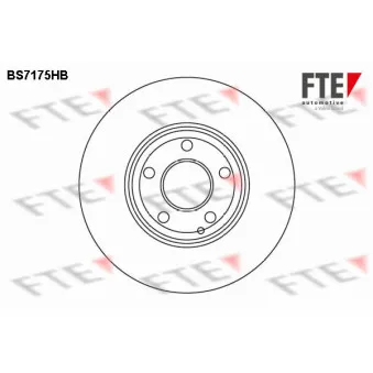 Jeu de 2 disques de frein avant FTE BS7175HB pour MERCEDES-BENZ CLASSE E E 320 T 4-matic - 224cv