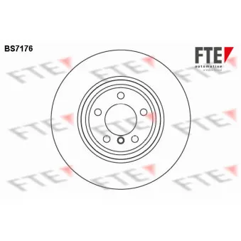 FTE BS7176 - Jeu de 2 disques de frein avant