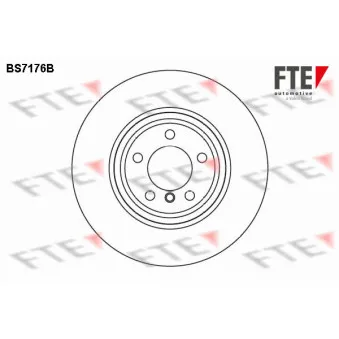 FTE BS7176B - Jeu de 2 disques de frein avant