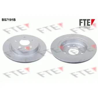 FTE BS7191B - Jeu de 2 disques de frein arrière