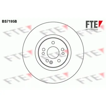 FTE BS7195B - Jeu de 2 disques de frein avant