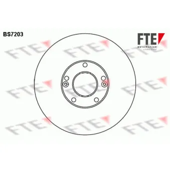 FTE BS7203 - Jeu de 2 disques de frein avant
