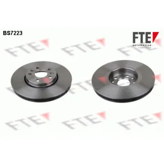 Jeu de 2 disques de frein avant FTE BS7223 pour RENAULT SCENIC 2.0 DCI - 150cv