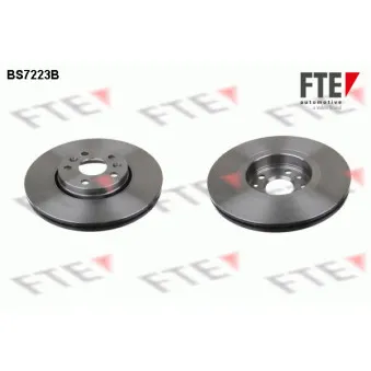 Jeu de 2 disques de frein avant FTE BS7223B pour RENAULT SCENIC 2.0 DCI - 150cv