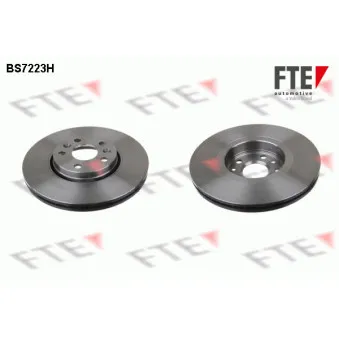 Jeu de 2 disques de frein avant FTE BS7223H
