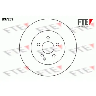 Jeu de 2 disques de frein avant FTE BS7253 pour MERCEDES-BENZ CLASSE E E 320 - 272cv