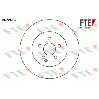 FTE BS7253B - Jeu de 2 disques de frein avant