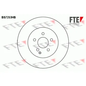 FTE BS7253HB - Jeu de 2 disques de frein avant