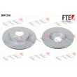 FTE BS7258 - Jeu de 2 disques de frein arrière
