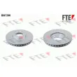 FTE BS7266 - Jeu de 2 disques de frein avant