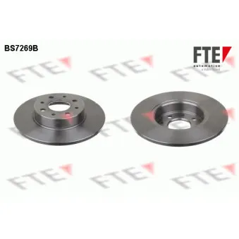 Jeu de 2 disques de frein arrière FTE OEM 51865132