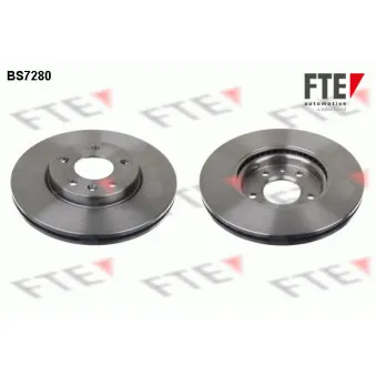 FTE BS7280 - Jeu de 2 disques de frein avant