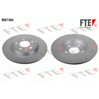 Jeu de 2 disques de frein arrière FTE OEM 8K0615601B