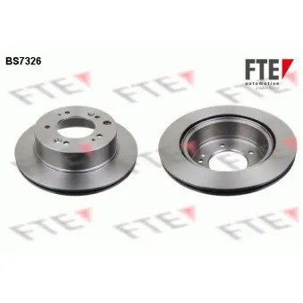 Jeu de 2 disques de frein arrière FTE OEM 584113E500