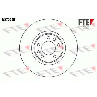 FTE BS7358B - Jeu de 2 disques de frein arrière