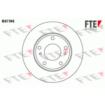 Jeu de 2 disques de frein avant FTE OEM 402069C001